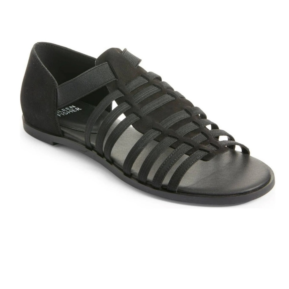 Eileen Fisher Rato Strappy black sandal NEW‎ 6.5